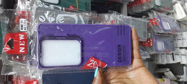 Case Oppo Renbo 11 With a Camera Frame Support-Purple