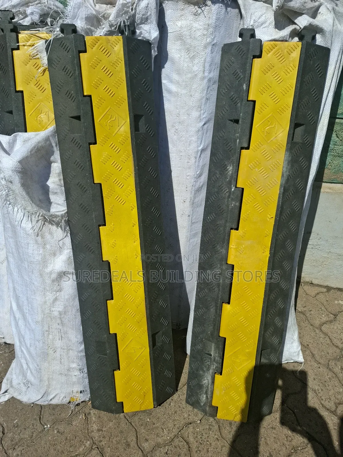 2 Channel Rubber Electrical Wire Cable Cover.