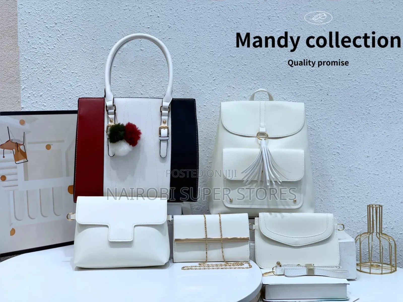 5in1 Multi Color Ladies Handbag