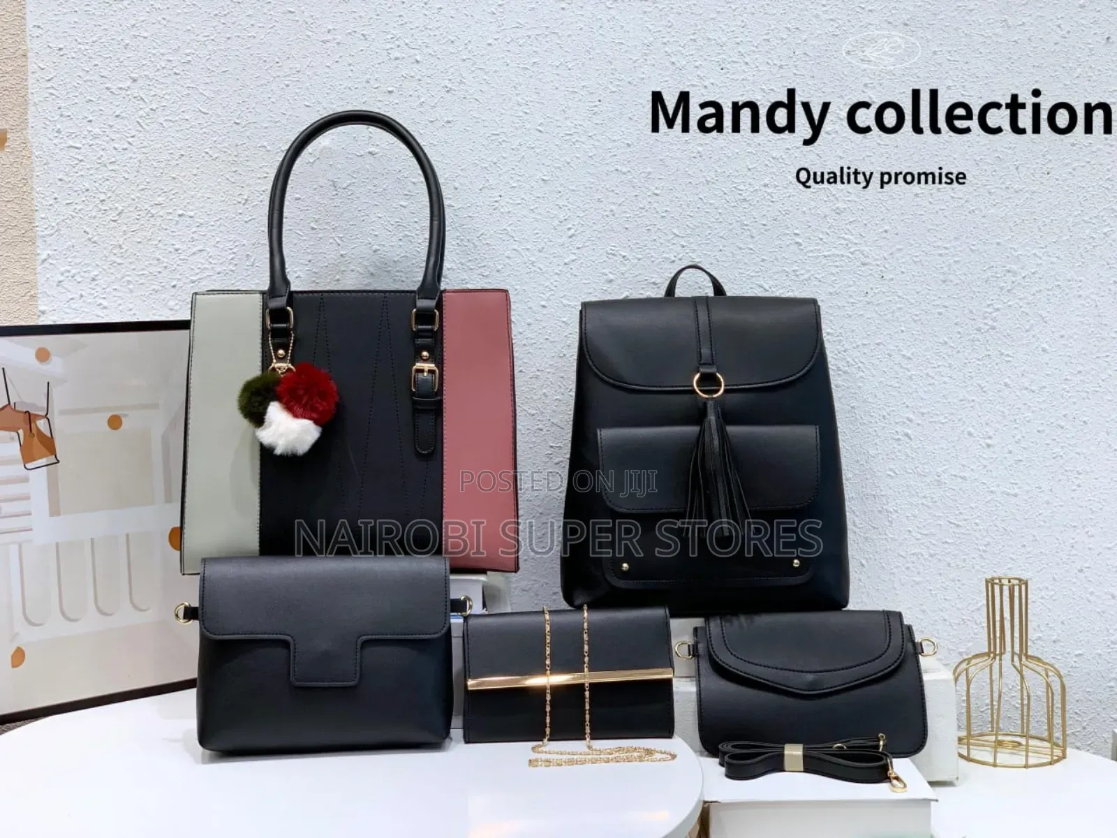 5in1 Multi Color Ladies Handbag