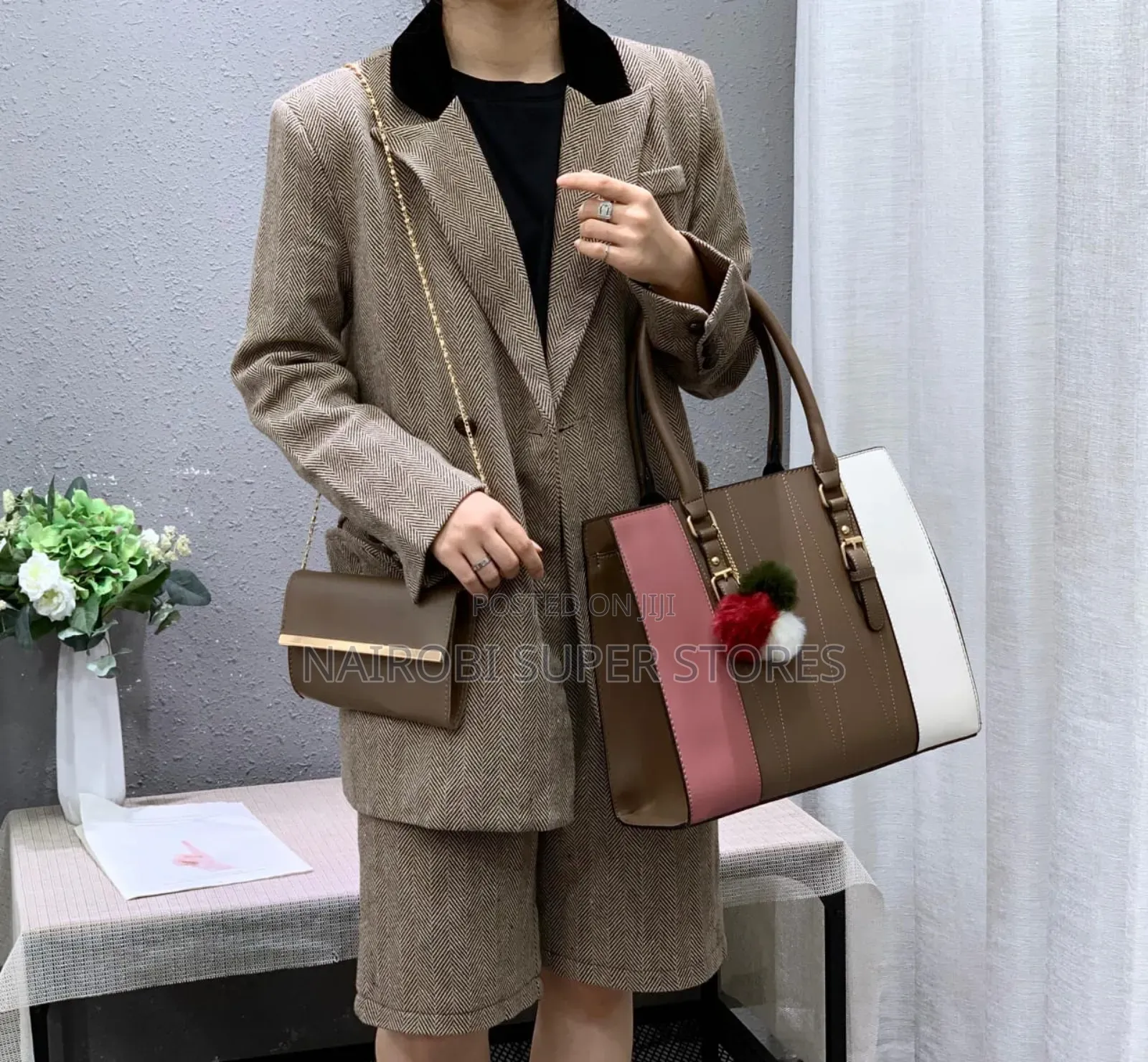 5in1 Multi Color Ladies Handbag