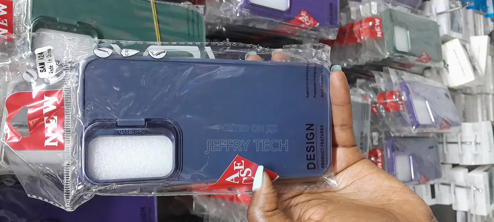 Samsang Galaxy A24 Case Witn Camera Frame-Support -Blue