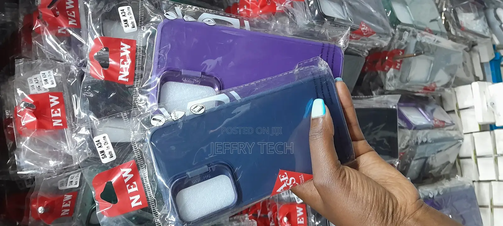 Samsung Galaxy A34 Back Case With Camera Frame Stand