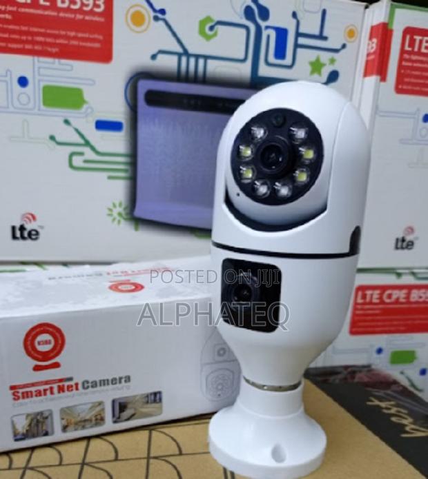 Dual Lens Bulb Camera 360 V380 Bulb PTZ Camera - main view