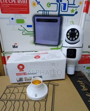 Double Lens PTZ Bulb Wifi Camera V380 - thumbnail 2