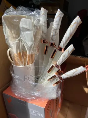 19pcs MARBLE Heat Resistant Silicone Spoon Set