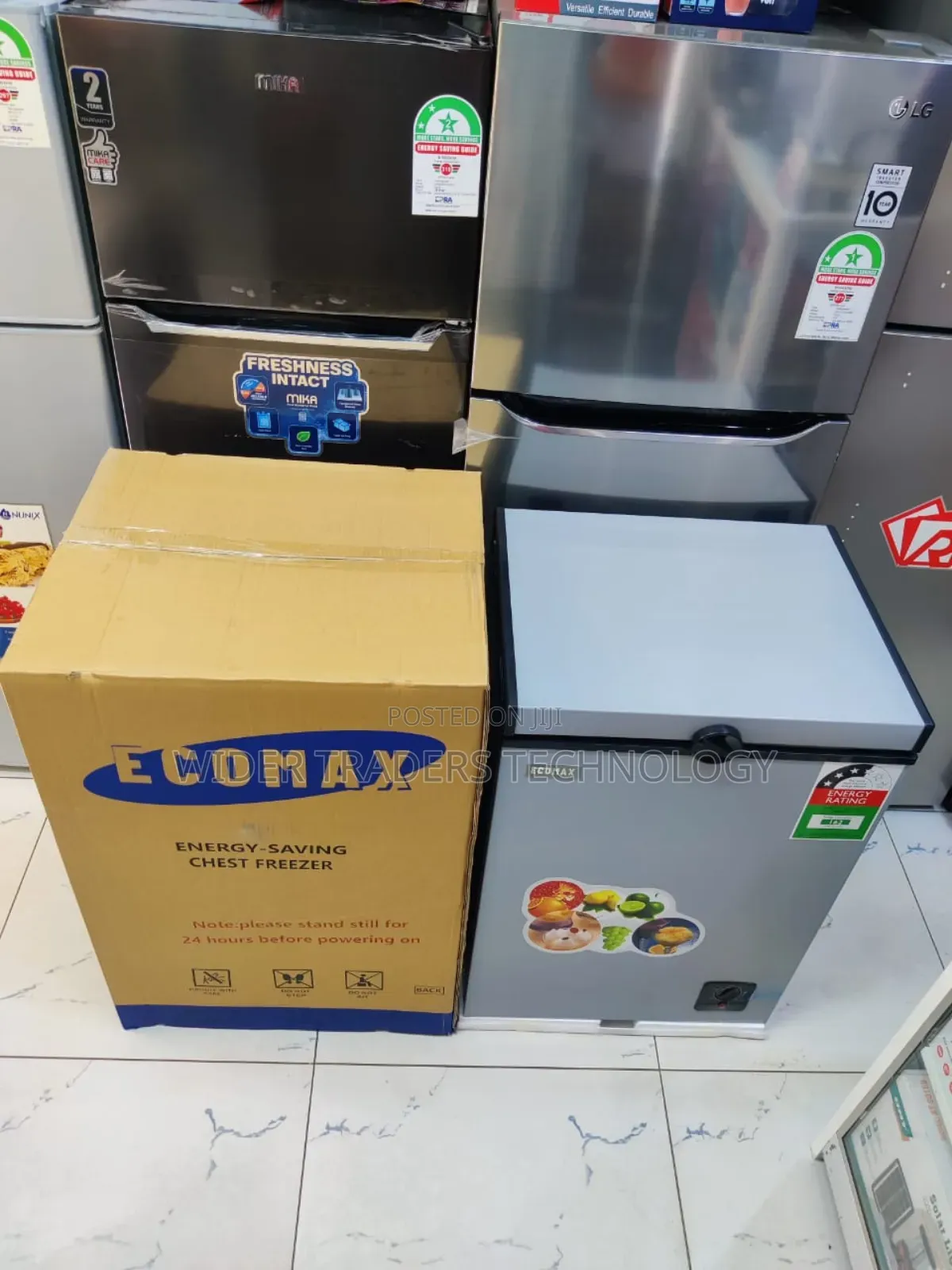 Ecomax BD-109 109L Chest Freezer Silver