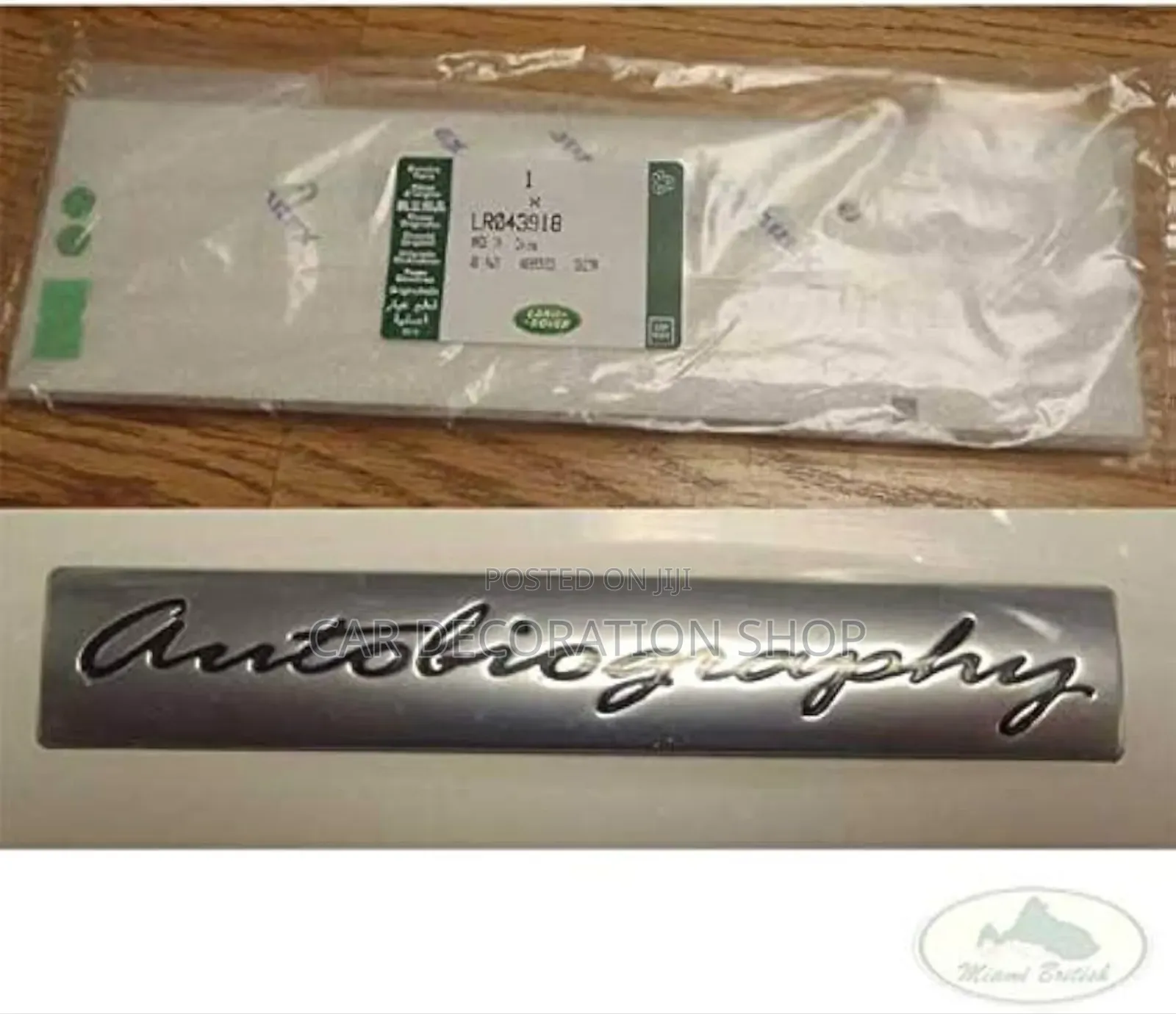 Range Rover Autobiography Silver Decal Emblem
