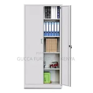 Cabinets:2-Steel Door Grey Vertical Filing Storage Cabinet