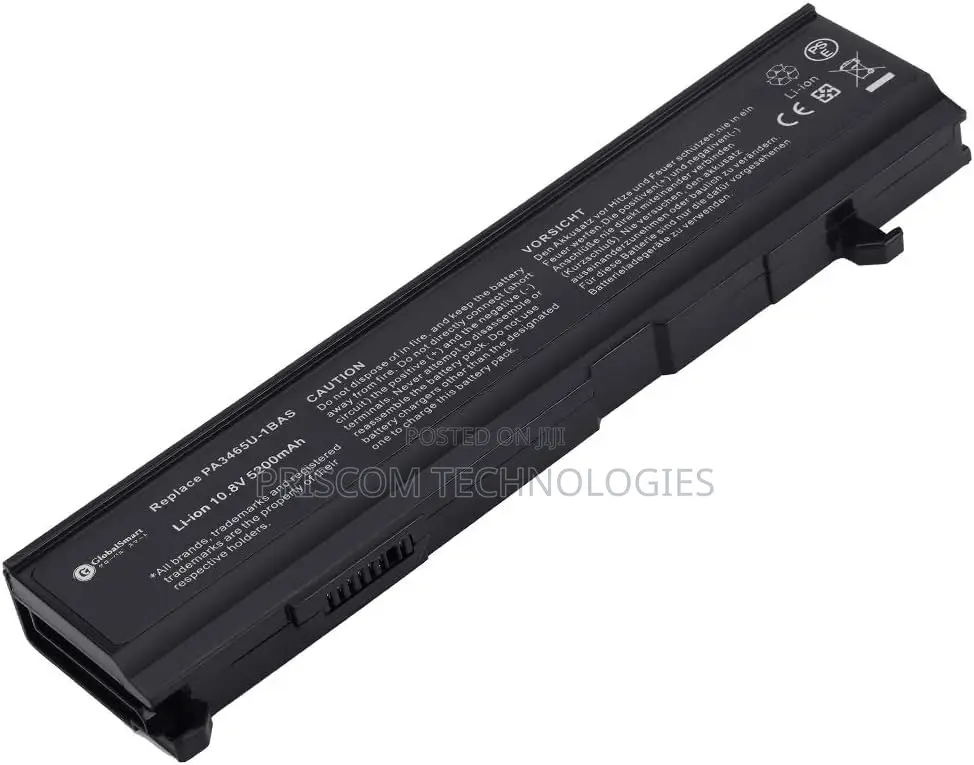 Toshiba PA3465 Pa3399u A100 Laptop Battery