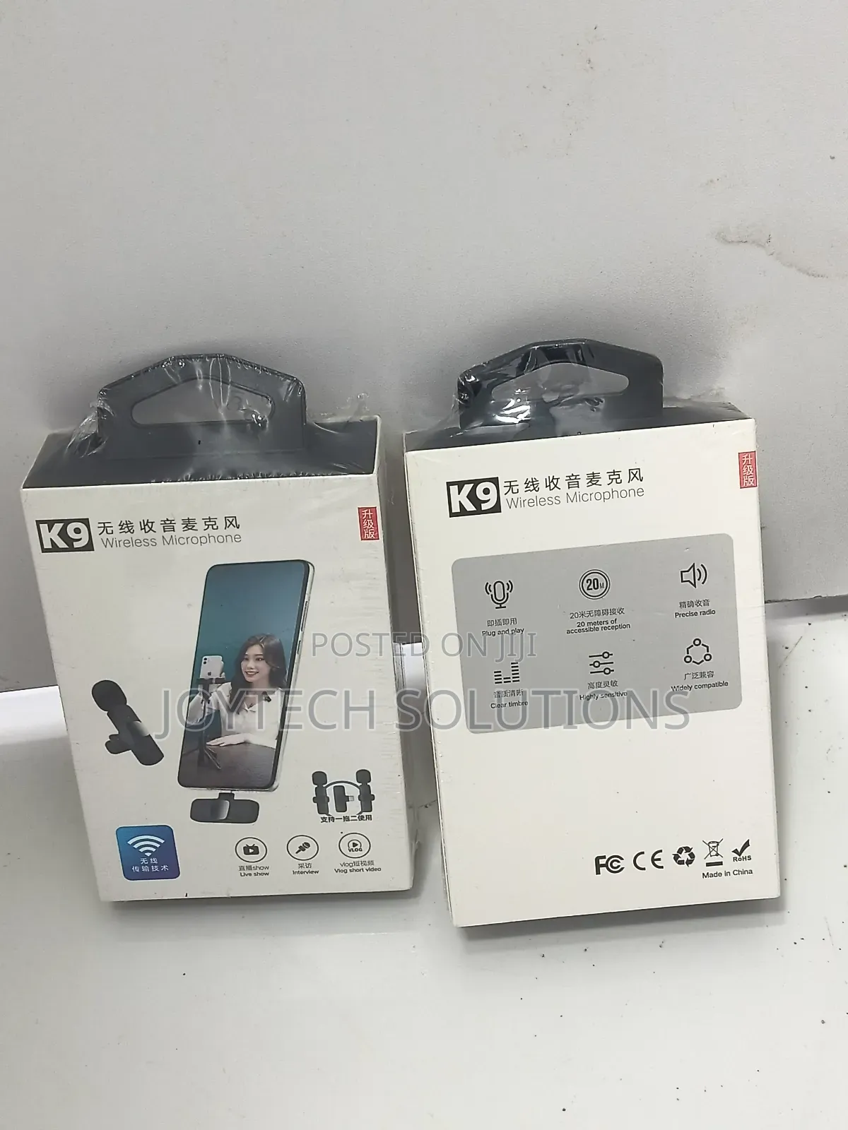 Wireless Microphone Clip-on With Two Mics
