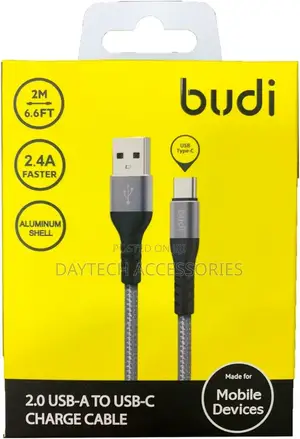 Budi Usb to Usb-C Cable 2m