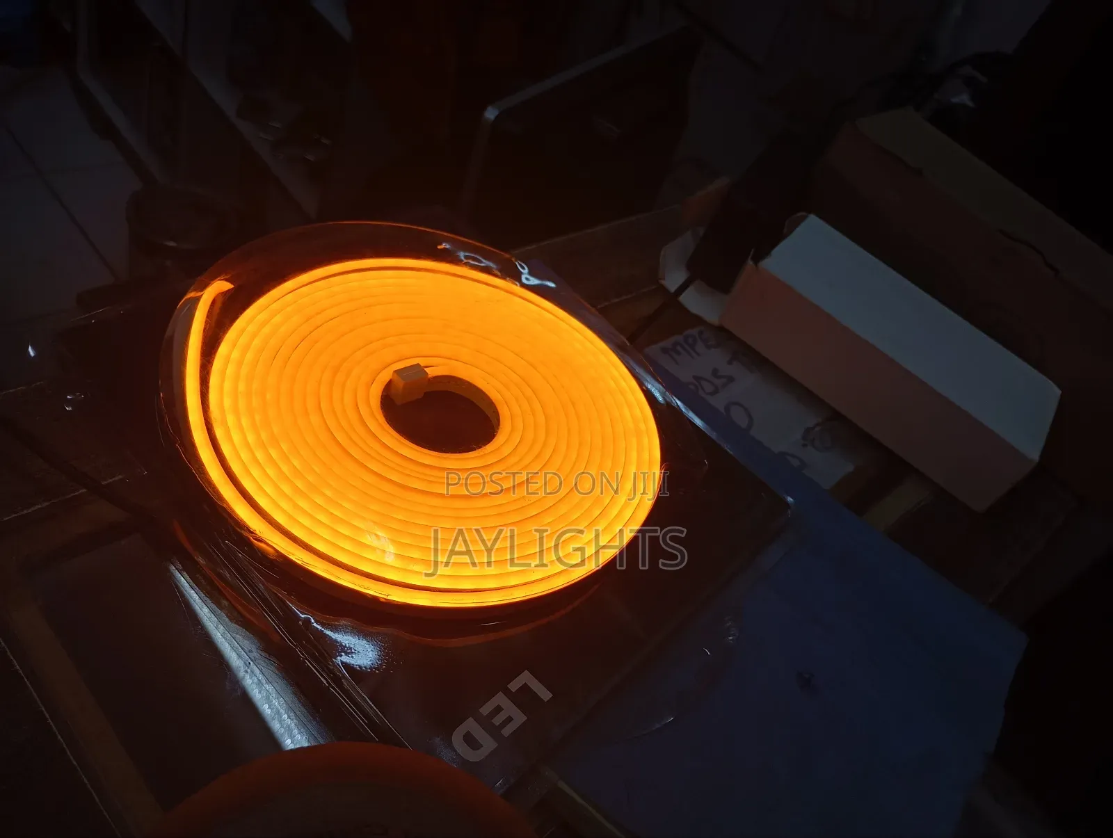 Split Neon Tubes Cover 12V Flexible Strip Lights Gold