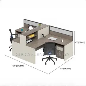 Workstations:2-Way L-Shaped Modular Office Workstation