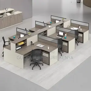 Workstations:2-Way L-Shaped Modular Office Workstation