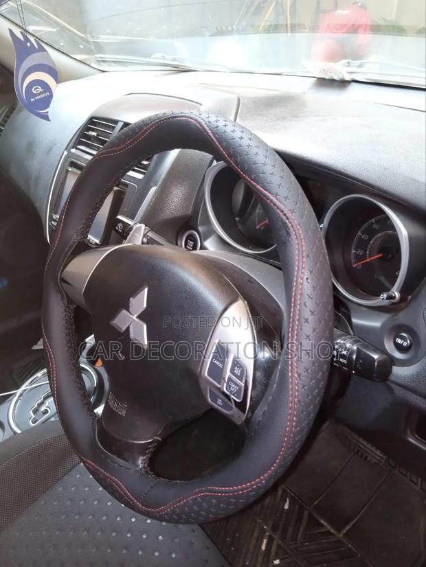 Car Steering Fitted With Leather Stitching Cover - main view