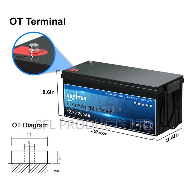 200ah Lithium Solar Battery - main view