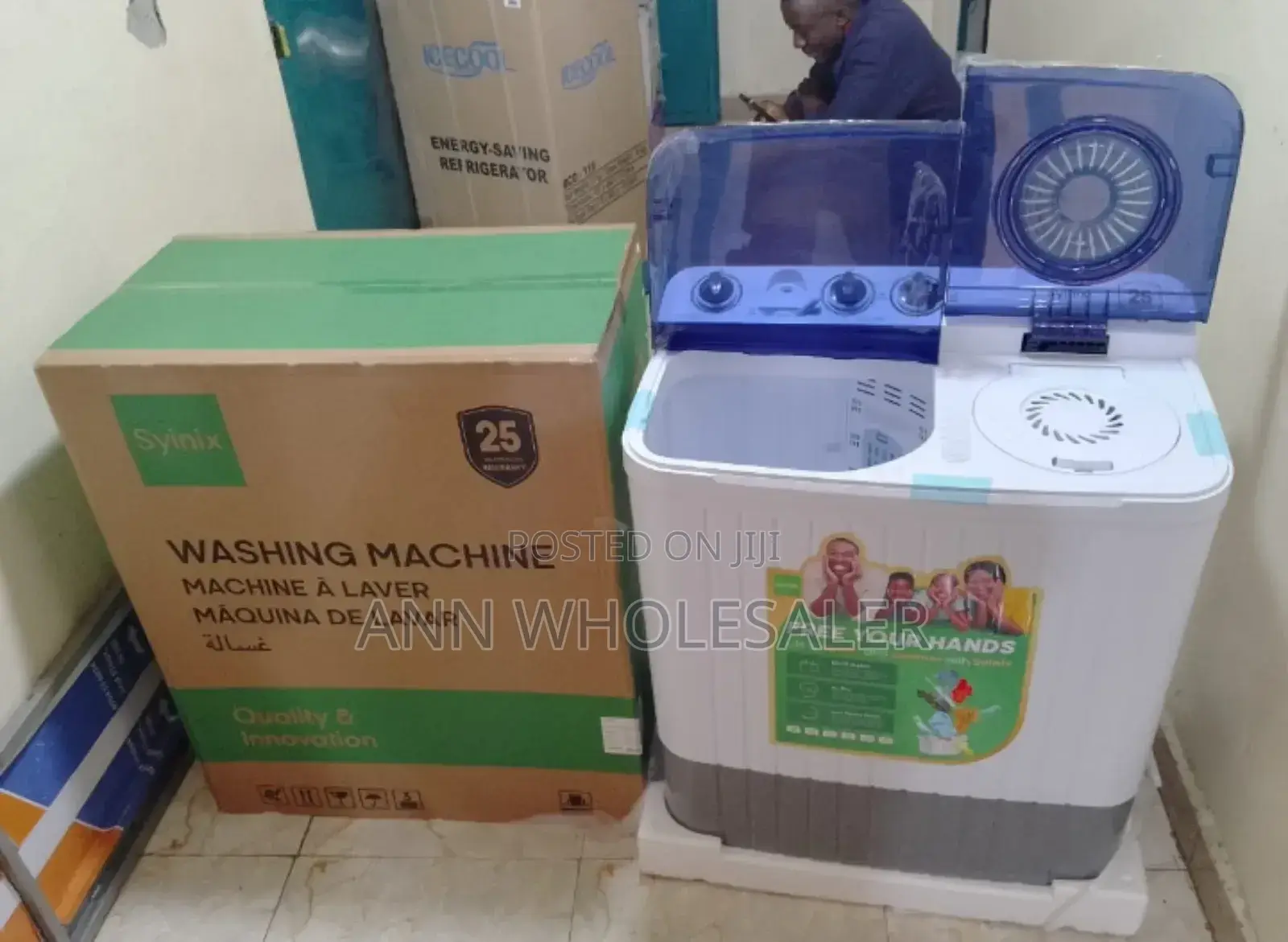 Synix 10kg Top Load Washing Machine Twin Tub Effect