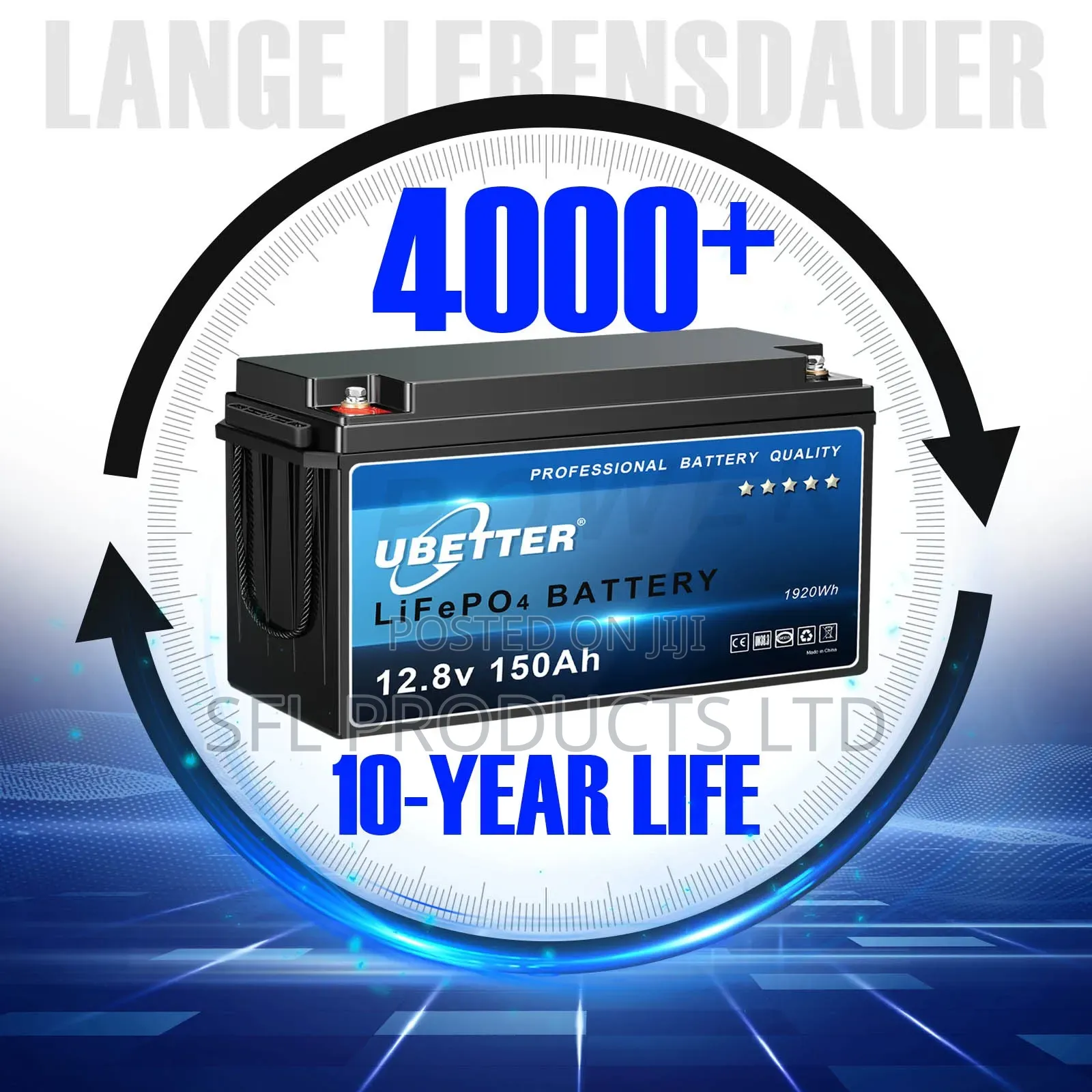 Lithium Lead Acid Replacement Battery- 12.8v 150ah
