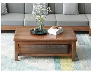 Coffee Tables: 120cm Solid Wooden Long Coffee Table
