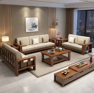 Coffee Tables: 120cm Solid Wooden Long Coffee Table