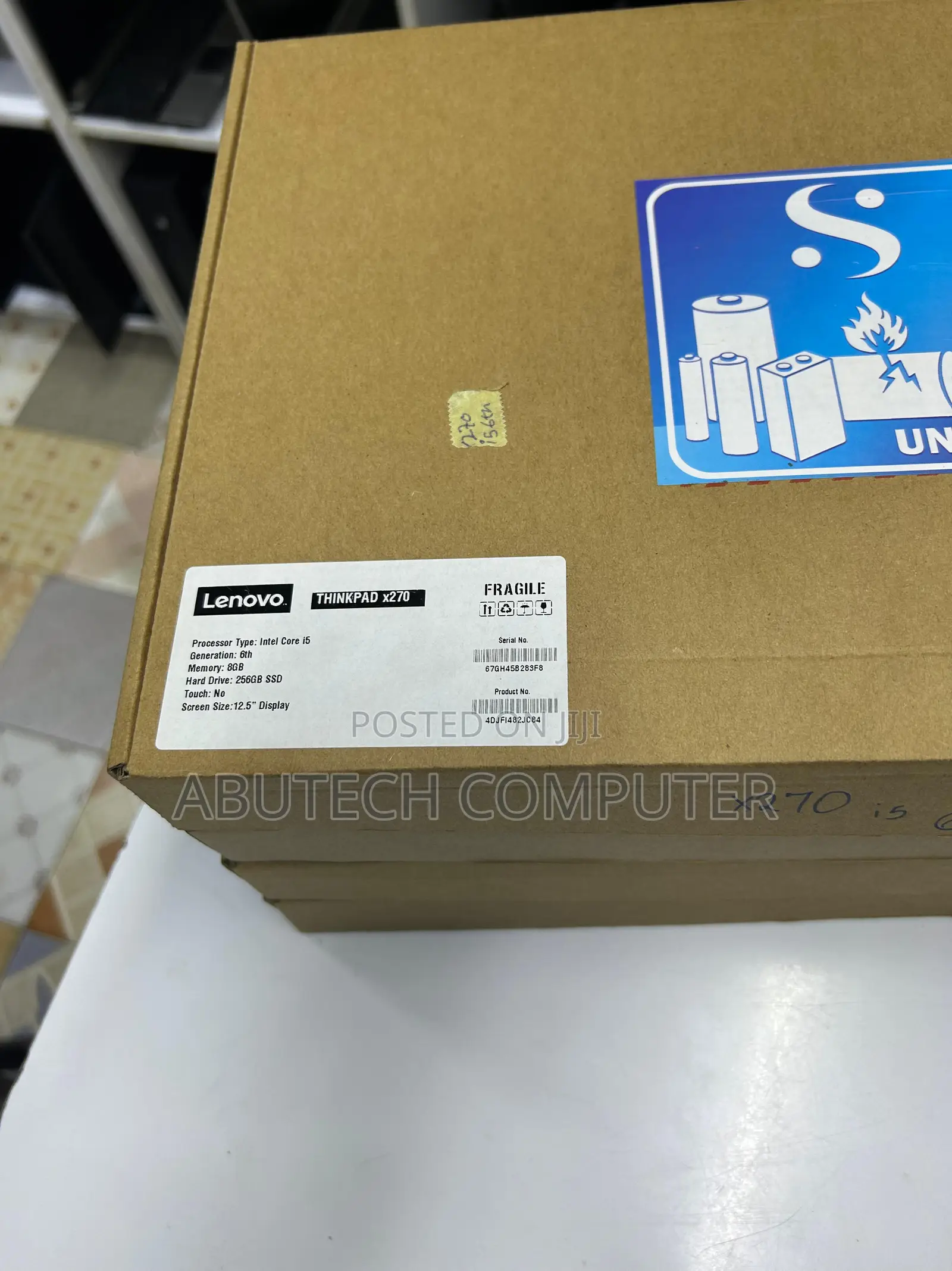 New Laptop Lenovo ThinkPad X270 8GB Intel Core I5 SSD 256GB