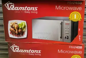 Ramtons 20L Digital Microwave With Handle ~ Silver