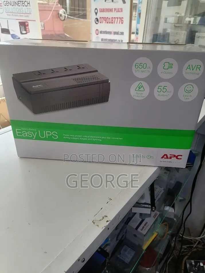 Apc 4 Port 650 Va/650va Apc Ups// 650va