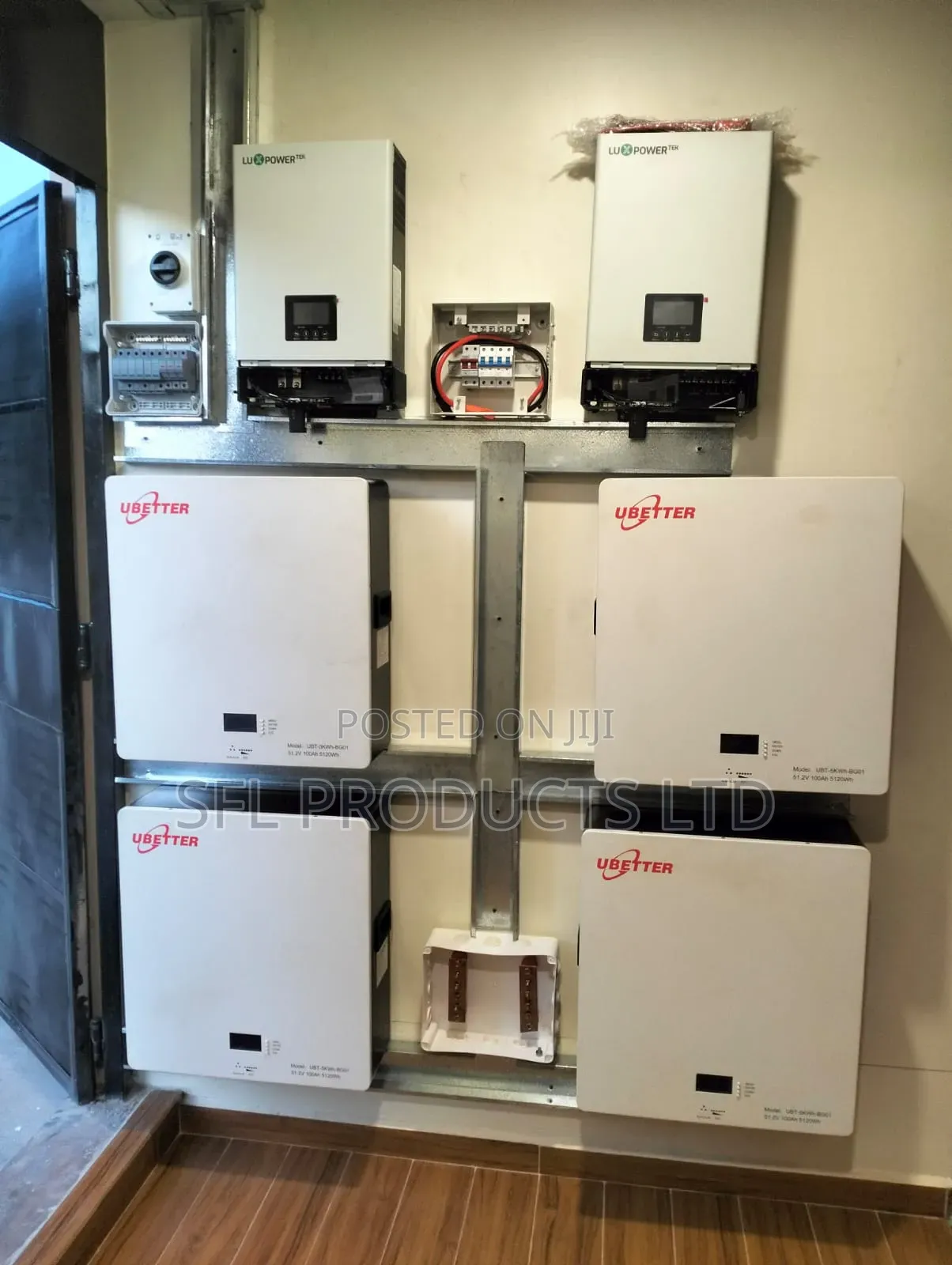 Solar Rechargeable Wall Mount Battery 100ah 5.12kwh