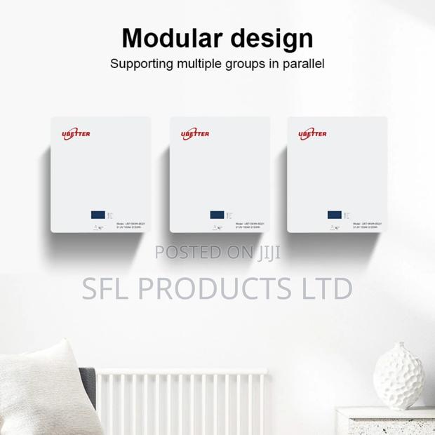 Solar Rechargeable Wall Mount Battery 100ah 5.12kwh - thumbnail 2