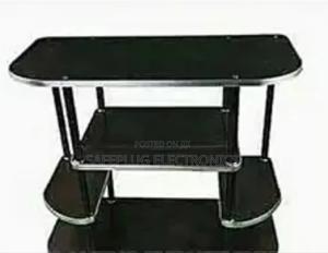 Black Wooden Executive Tv Stand - main view