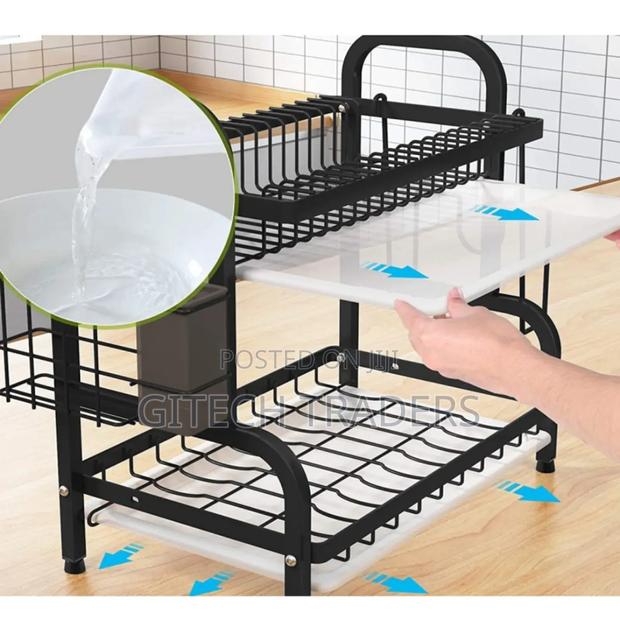 Dish Rack 2 Tier In Black