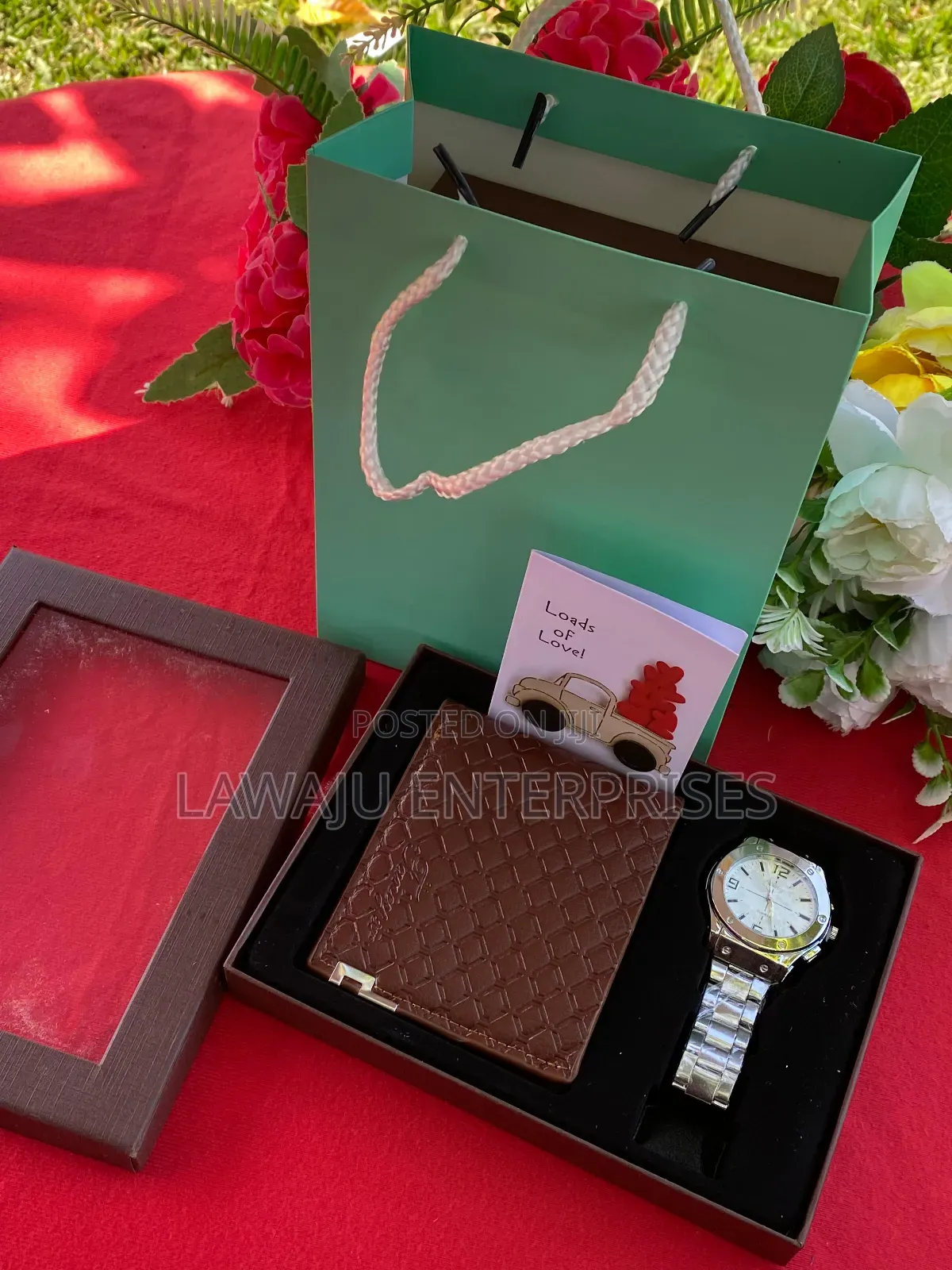 Brown Wallet Men's Valentine Gift Set
