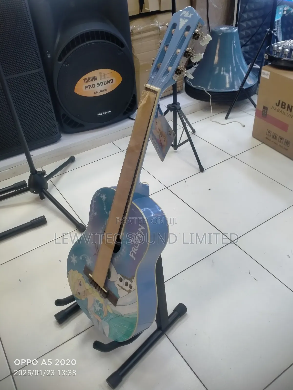 Blue Frozen Baby Guitar