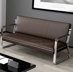 Sofas:5-Seater Modern Black Business Office Sofa