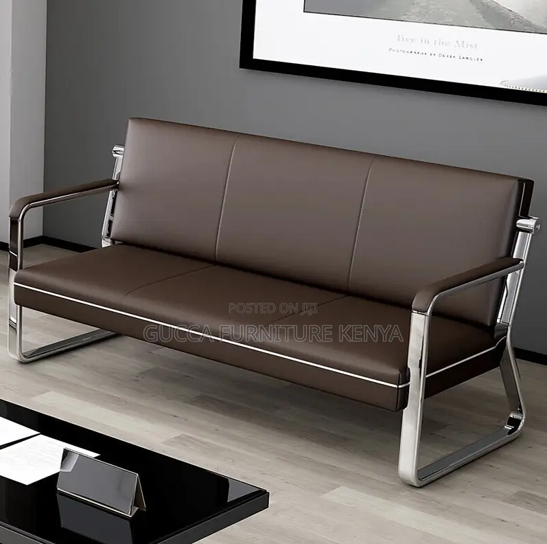 Sofas:5-Seater Modern Black Business Office Sofa