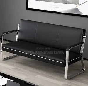 Sofas:5-Seater Modern Black Business Office Sofa