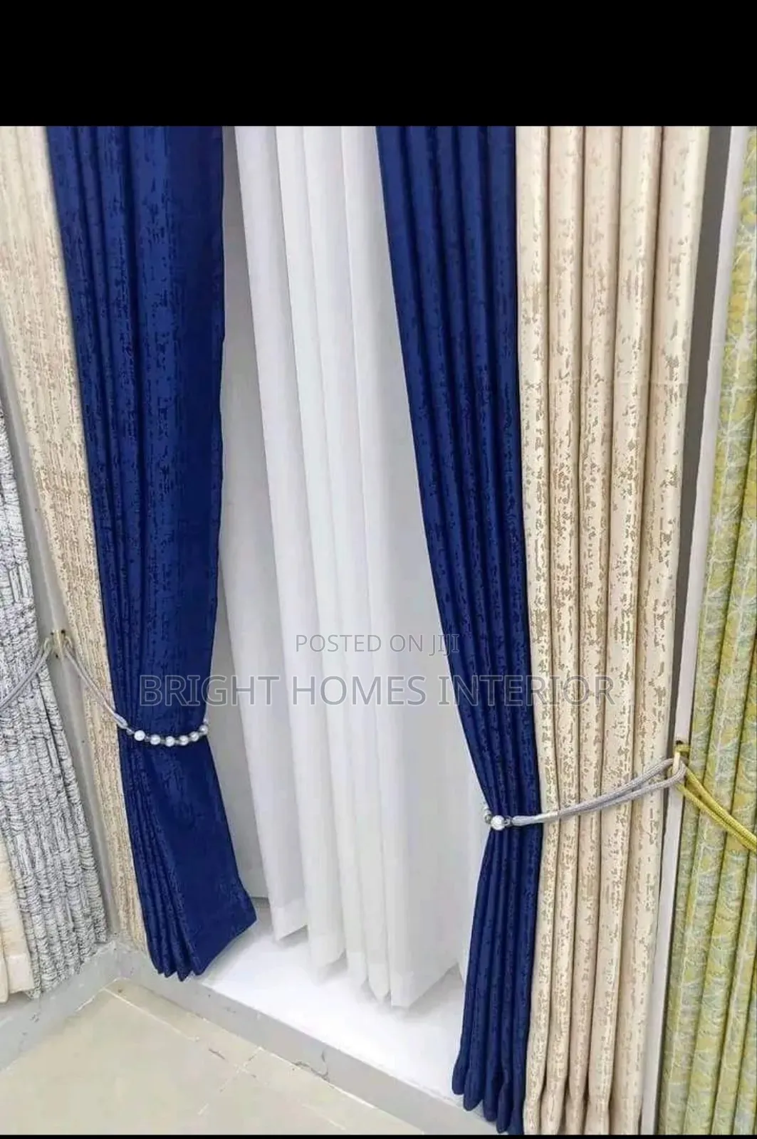 Curtain High Quality Curtain Navy Blue Curtain