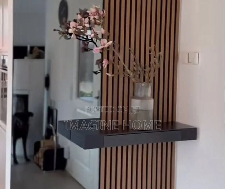 Brown Fluted Wall Panels Room Decor