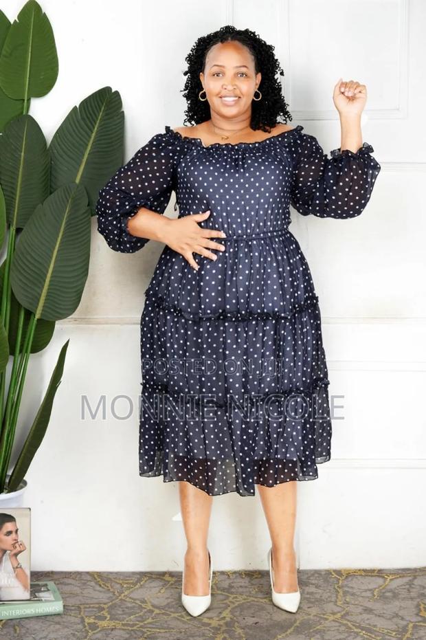 Offshoulder Polkadot Dress - main view