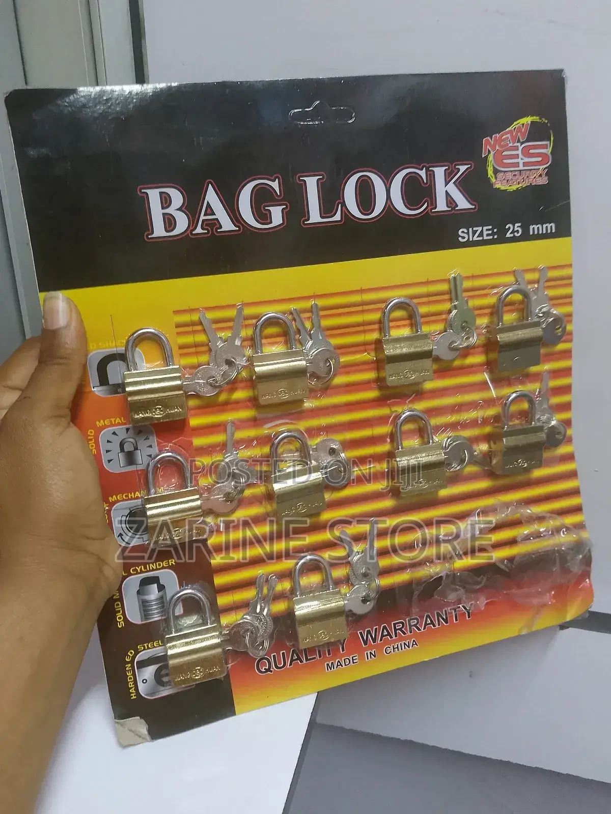 School Locker Padlock 25mm With 3 Keys