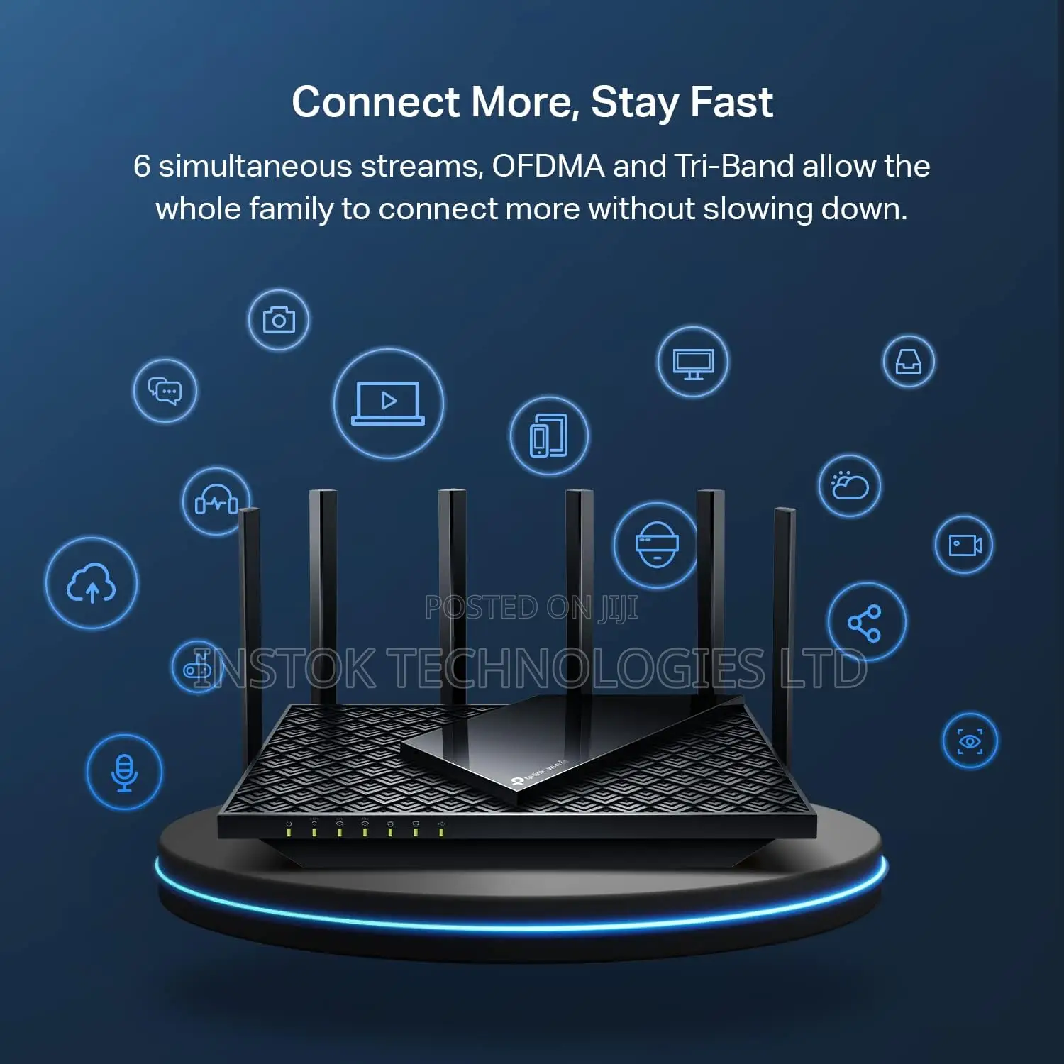 Tp-Link Archer AXE75 AXE5400 Triband Gigabit Wifi 6E Router