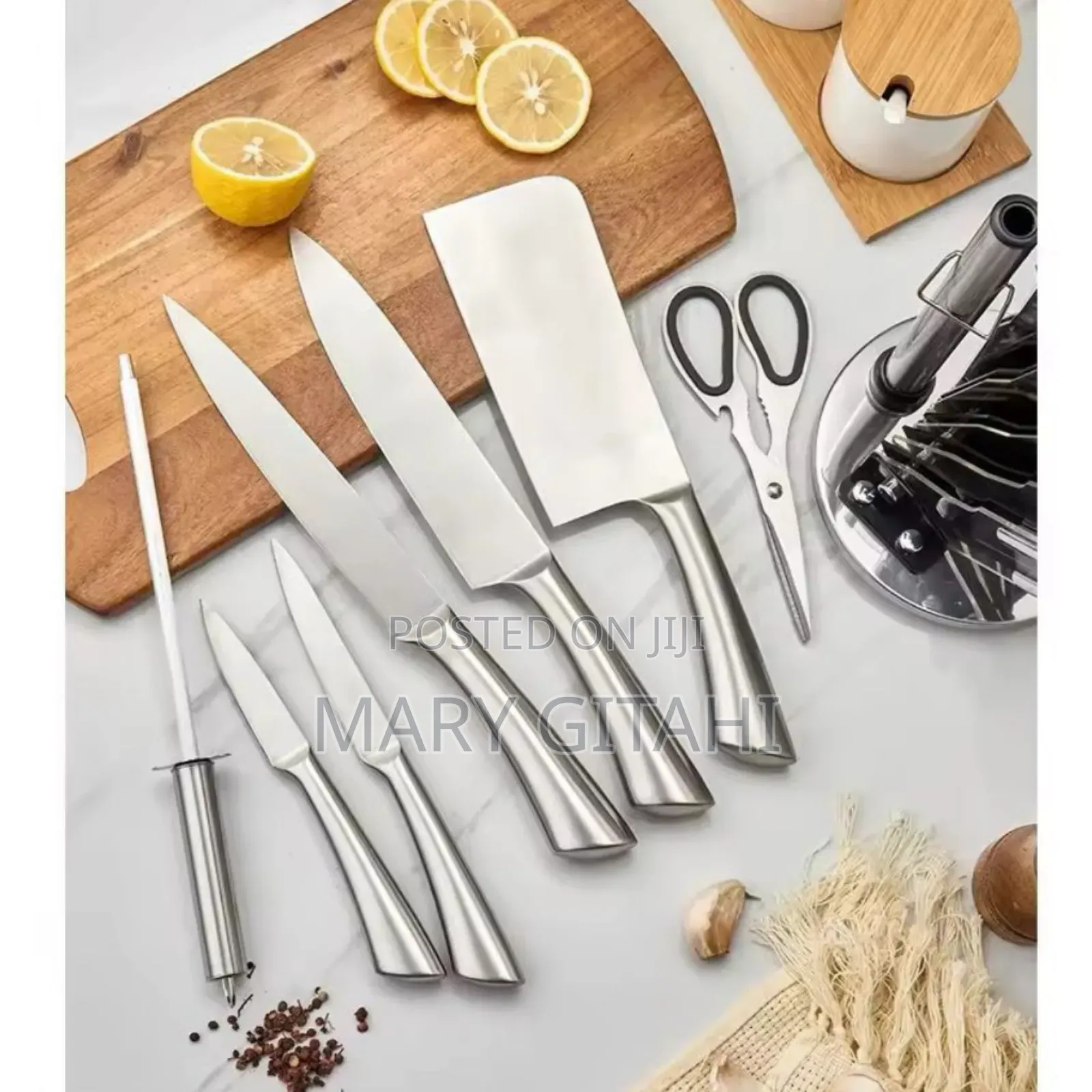 /-* Morden Inox Hollow Handle 8 Piece Stainless Steel Knife