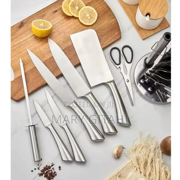 /-* Morden Inox Hollow Handle 8 Piece Stainless Steel Knife