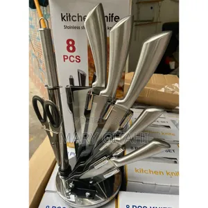 #Morden Inox Hollow Handle 8 Piece Stainless Steel Knife Set
