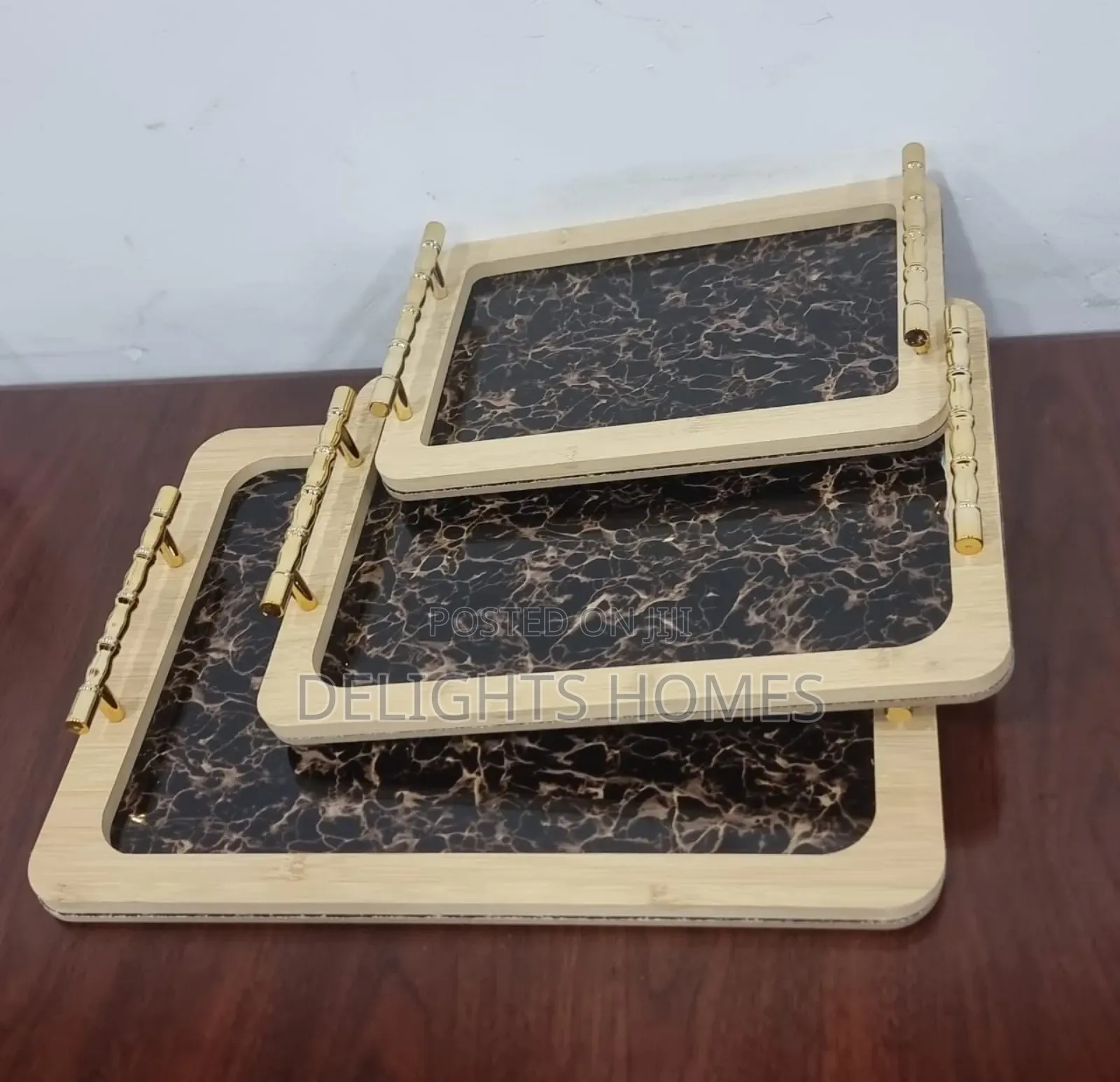 *3in1 Marble Wooden Tray-Pa