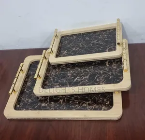 *3in1 Marble Wooden Tray-Pa