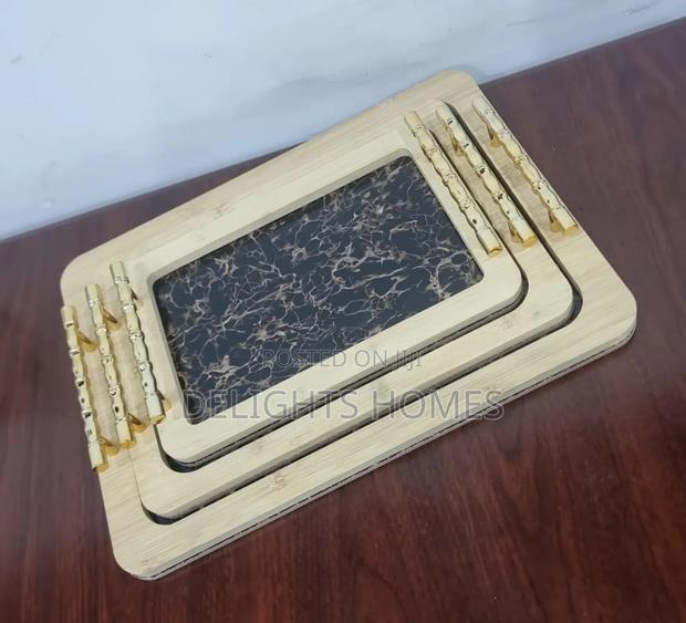 *3in1 Marble Wooden Tray-Pa - thumbnail 2