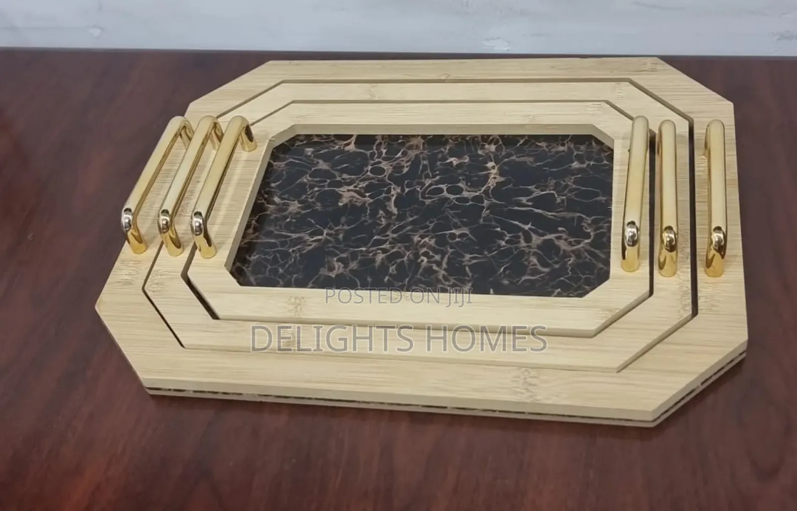 *3in1 Marble Wooden Tray-Pa