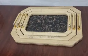 *3in1 Marble Wooden Tray-Pa